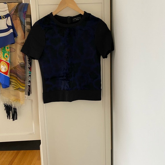 Zara Navy Blue Tee - Short Sleeve - Picture 6 of 12